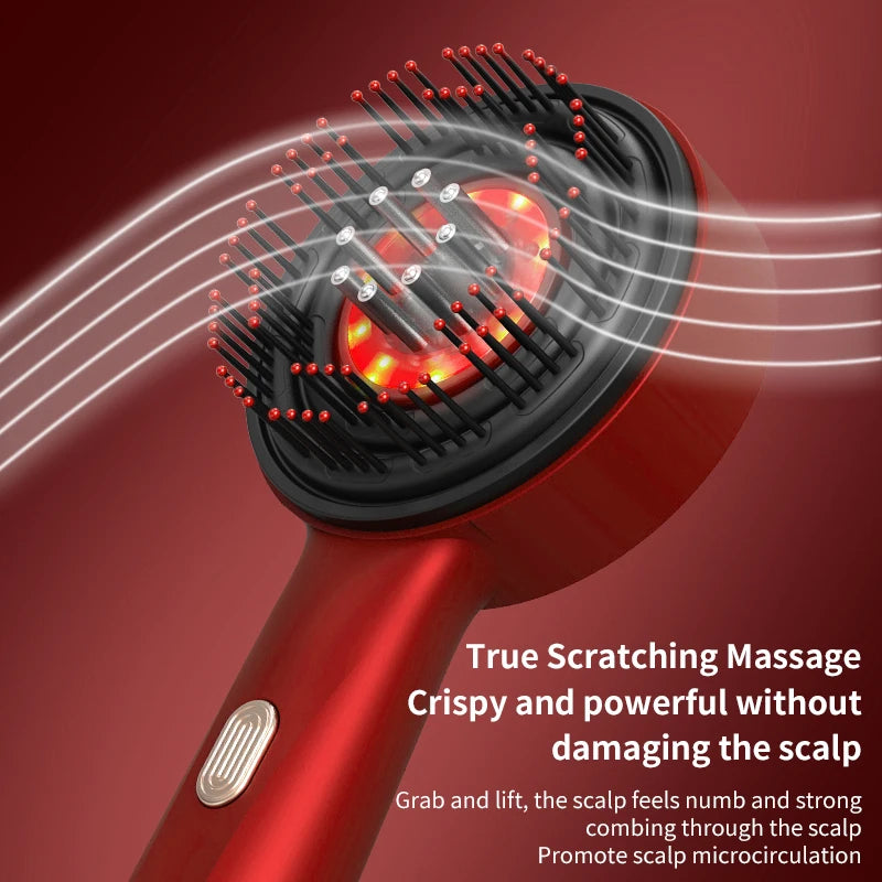 💆‍♀️ 3️⃣ SabbaVie™ Electric Hair & Scalp Massage Comb — Vibrating Infrared Comb