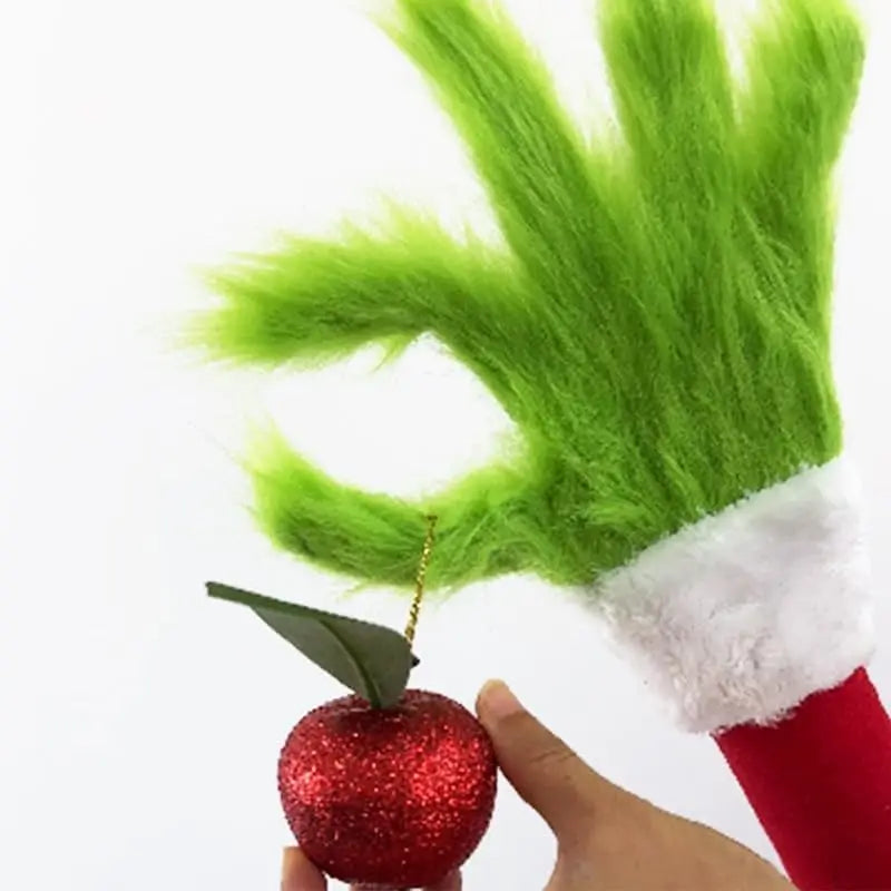 SabbaVie™ Grinch-Style Christmas Tree Arms – Funny Green Monster Elf Arm Decorations