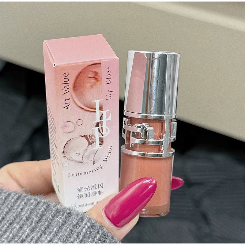 Luxury Glittering Mirror Lip Glaze – Shimmer Hydrating Lip Gloss (6 Colors) | Sold by SabbaVie™