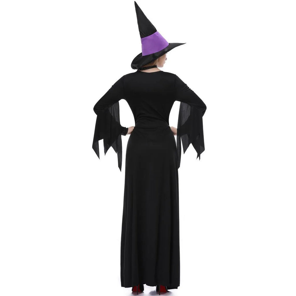 SabbaVie™ Gothic Witch Costume – Elegant Dark Magic Dress