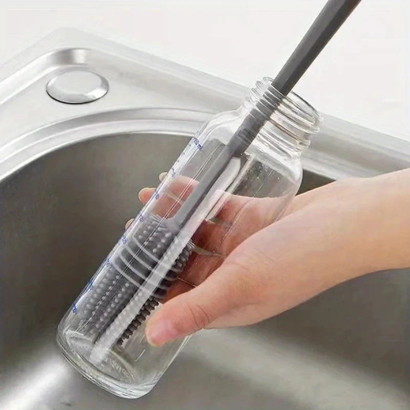 🧽 8️⃣ SabbaVie™ Silicone Bottle Brush — Flexible Cleaning Tool