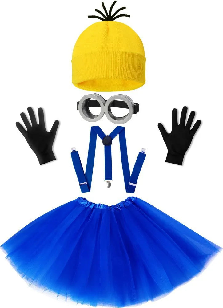 🟡 SabbaVie™ Funny Minions Costume – Family & Group Halloween Outfit