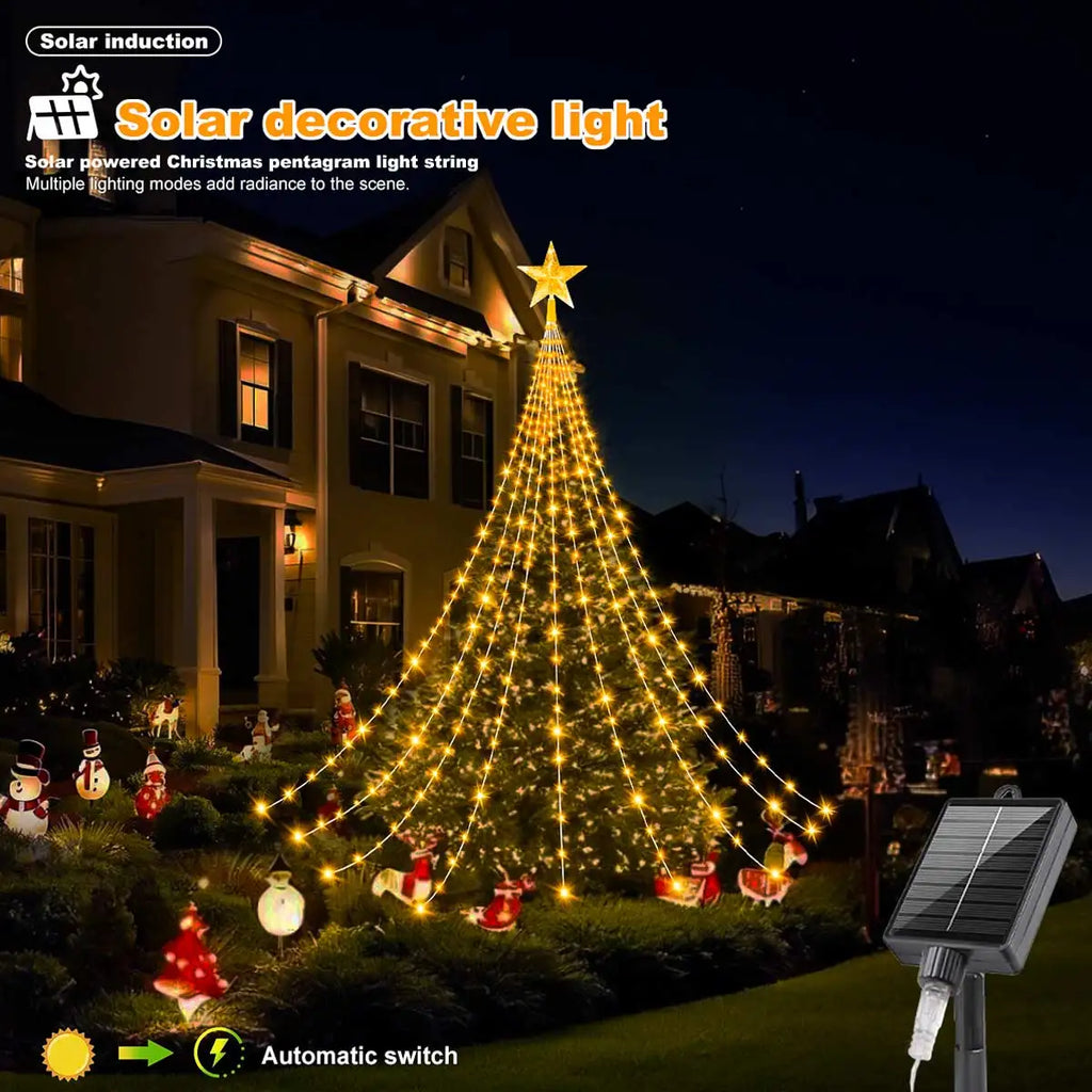 SabbaVie™ Outdoor LED Christmas Tree Lights – 2M / 3M – Multicolor & Warm White