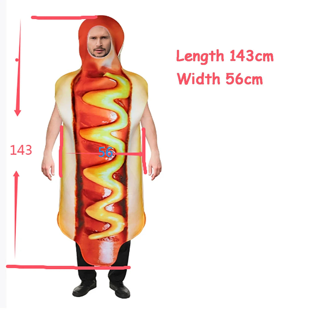 SabbaVie™ Funny Food Costume Set – Burger & Fries Halloween Outfit