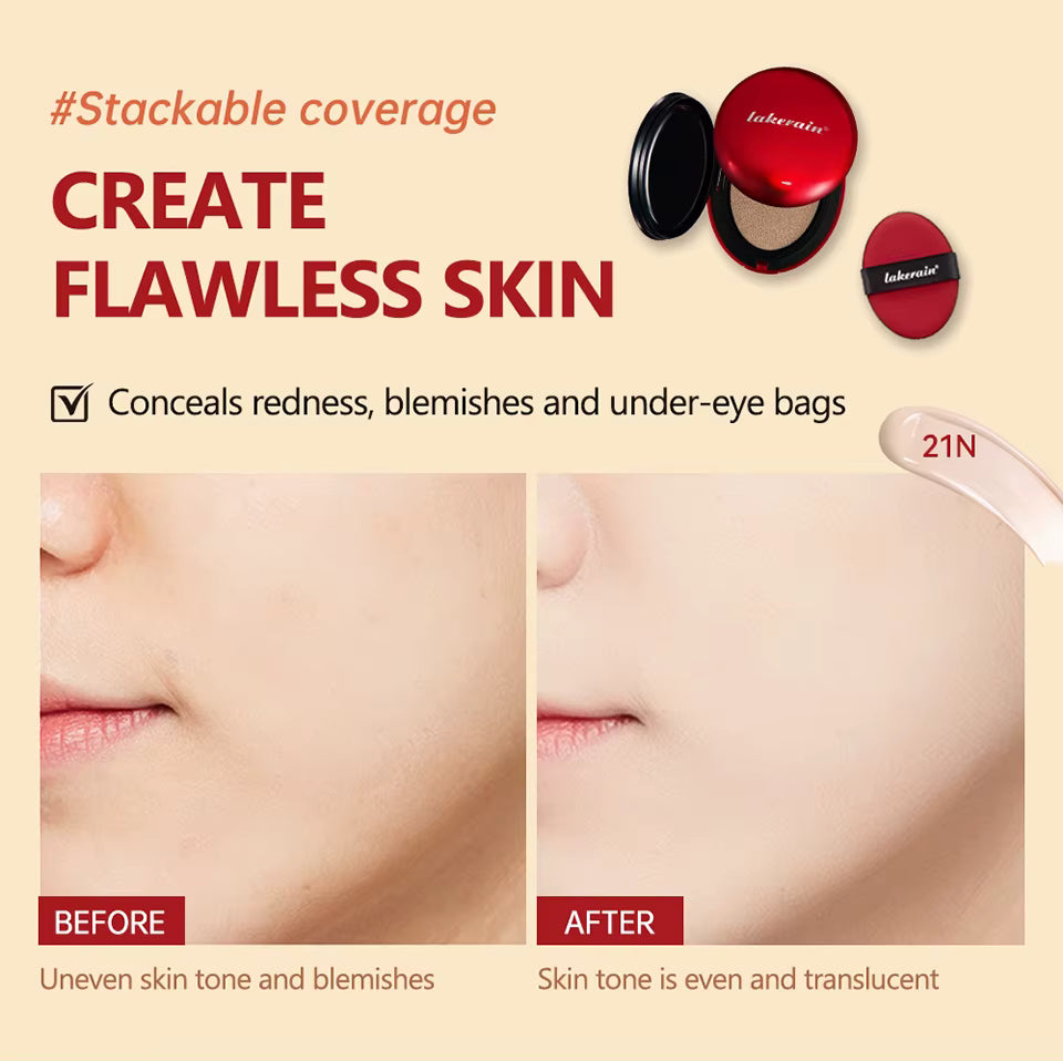 SabbaVie™ Sunscreen Cushion Foundation — SPF Glow Base