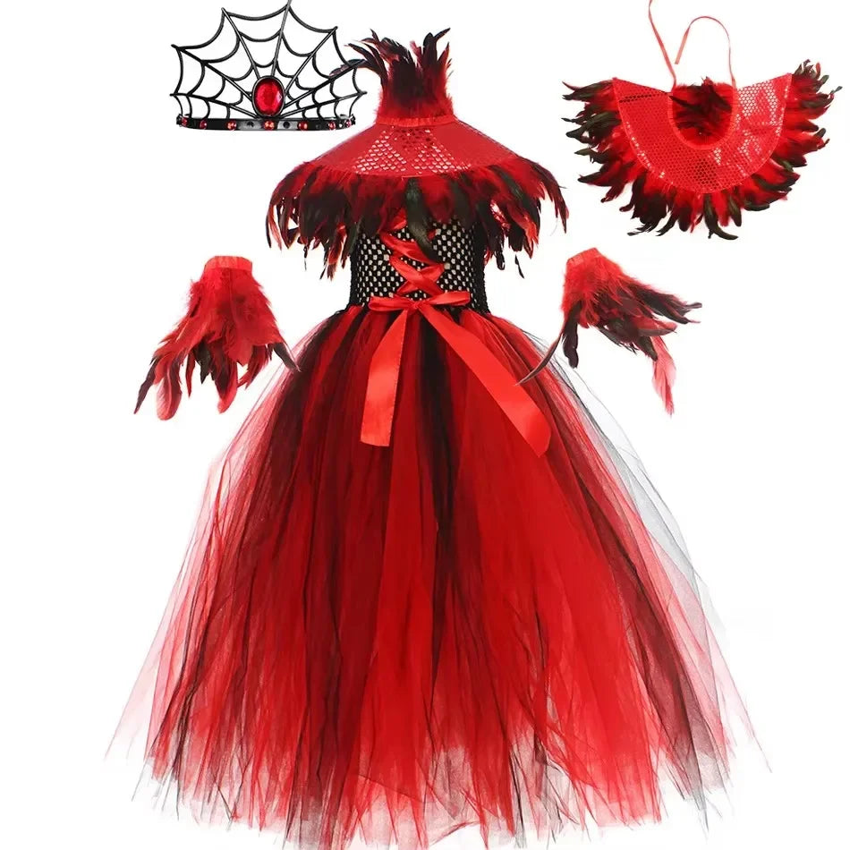 SabbaVie™ Vampire Queen Dress – Gothic Halloween Outfit
