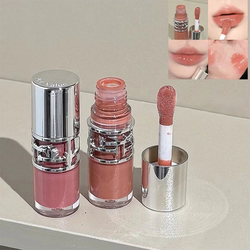 Luxury Glittering Mirror Lip Glaze – Shimmer Hydrating Lip Gloss (6 Colors) | Sold by SabbaVie™