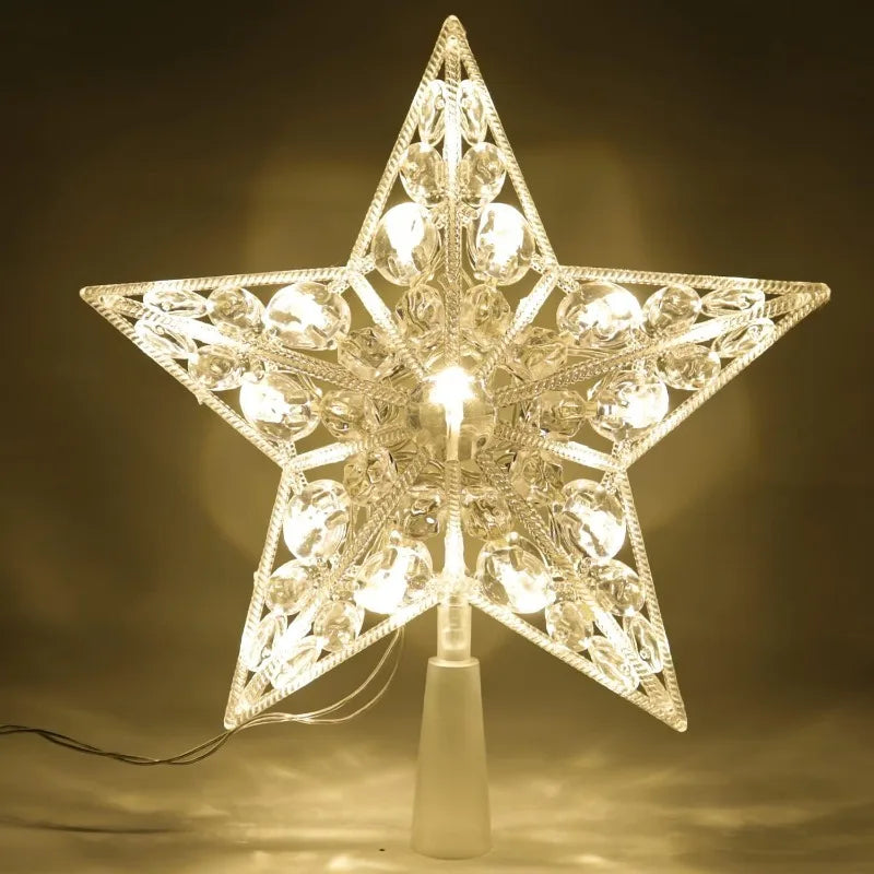 SabbaVie™ LED Mini Christmas Star Light – 15cm Holiday Table Decor