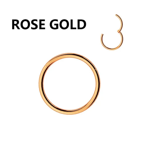 SabbaVie™ Stainless Steel Nose Hoop & Septum Piercing Ring – Minimalist Chic Jewelry