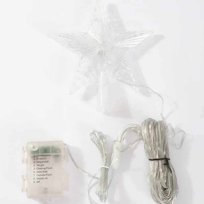 SabbaVie™ LED Christmas Waterfall Tree Lights – USB & Battery Powered