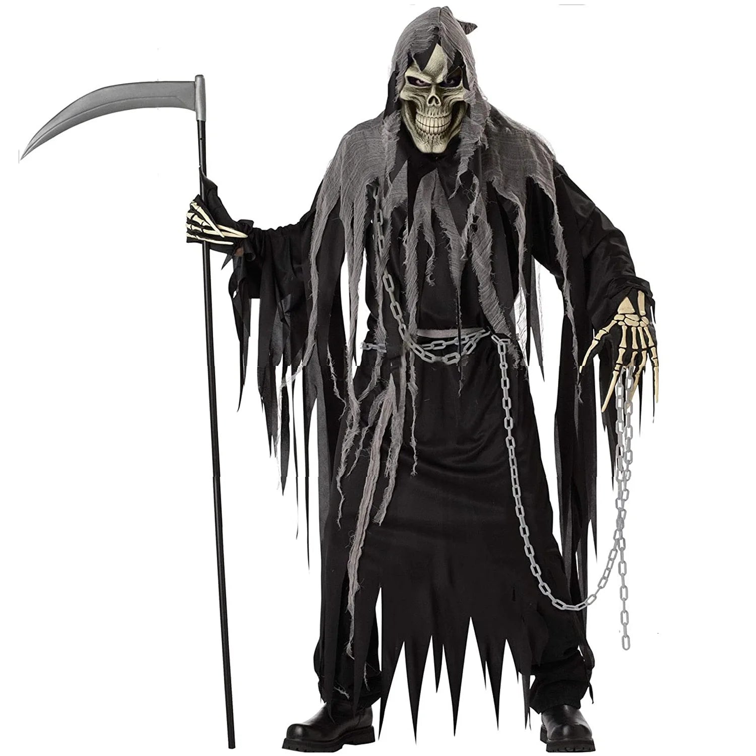 SabbaVie™ Skeleton Ghost Costume – Scary Halloween Robe