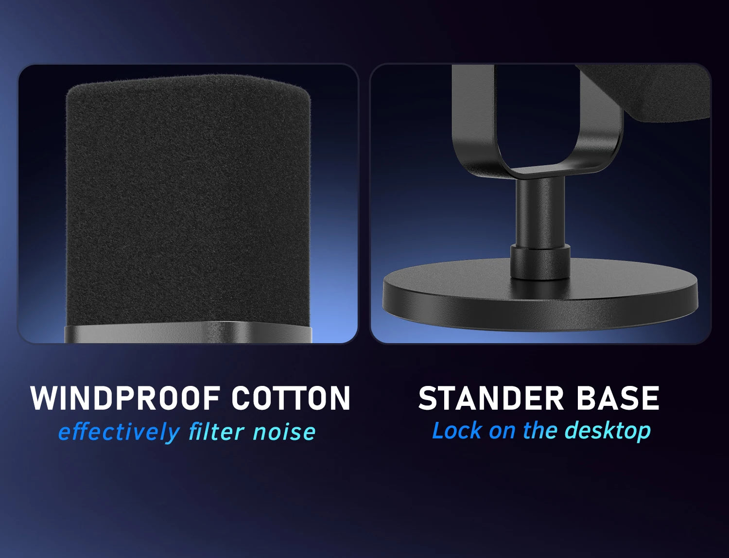 FIFINE™ Portable RGB Gaming Microphone with Noise Reduction & USB Plug-and-Play Dock (Sold by SabbaVie™)