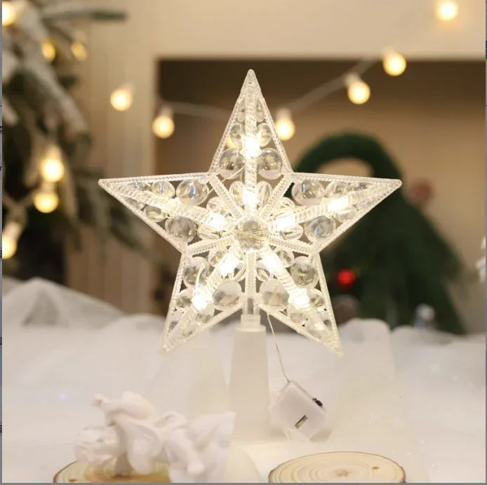 SabbaVie™ LED Mini Christmas Star Light – 15cm Holiday Table Decor