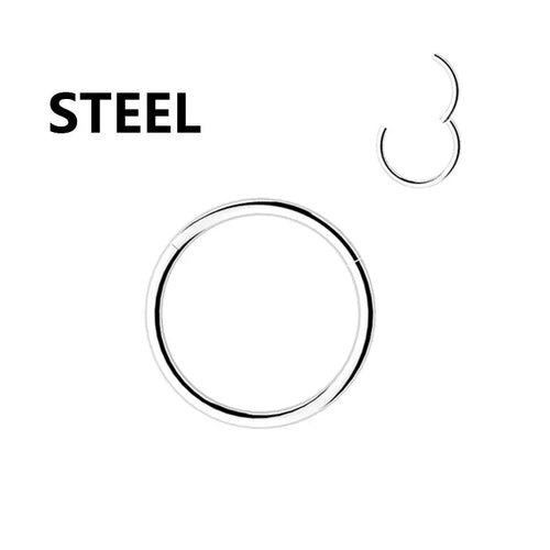 SabbaVie™ Stainless Steel Nose Hoop & Septum Piercing Ring – Minimalist Chic Jewelry