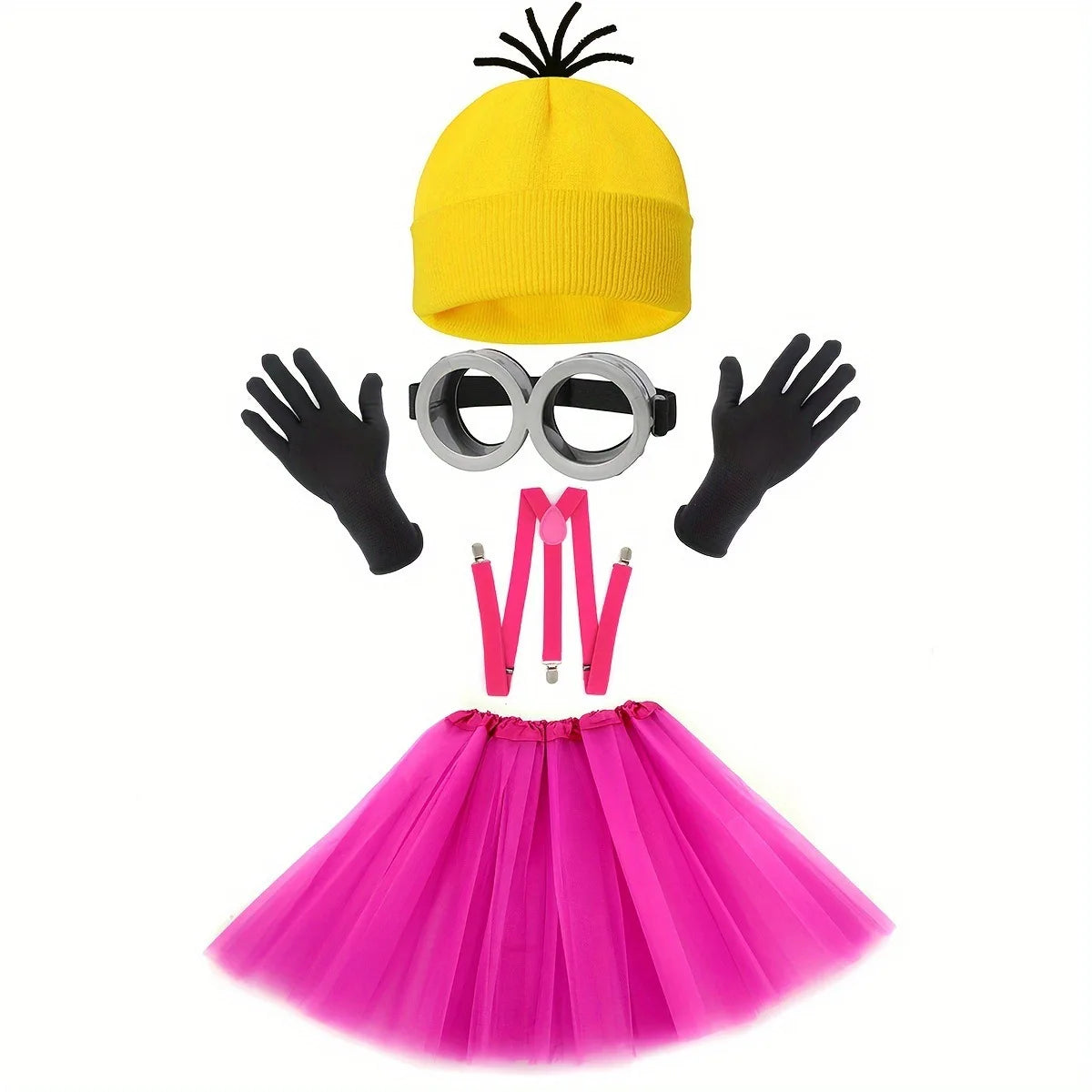 🟡 SabbaVie™ Funny Minions Costume – Family & Group Halloween Outfit