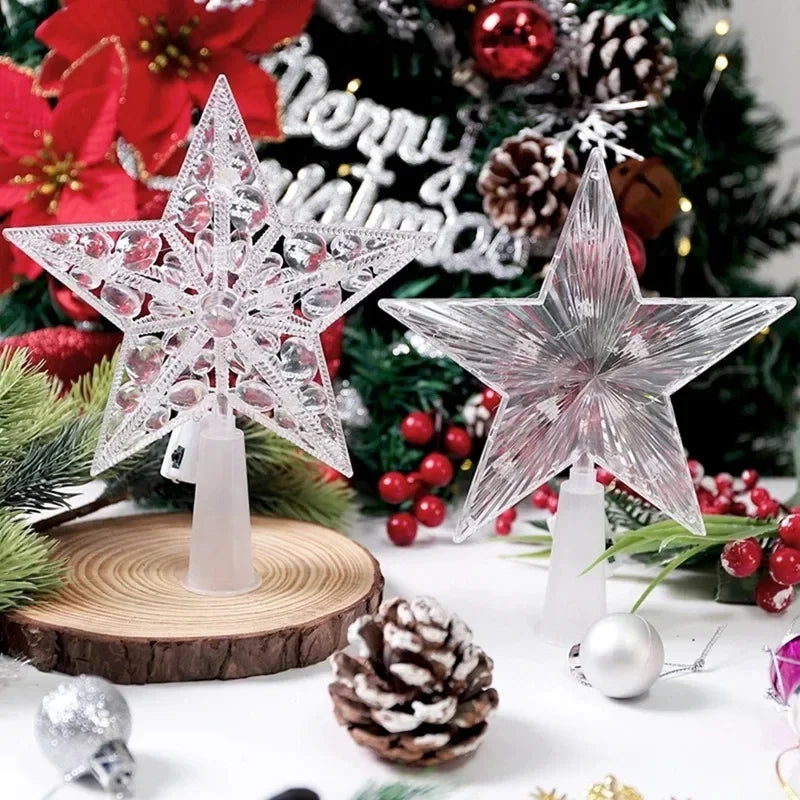 SabbaVie™ LED Mini Christmas Star Light – 15cm Holiday Table Decor