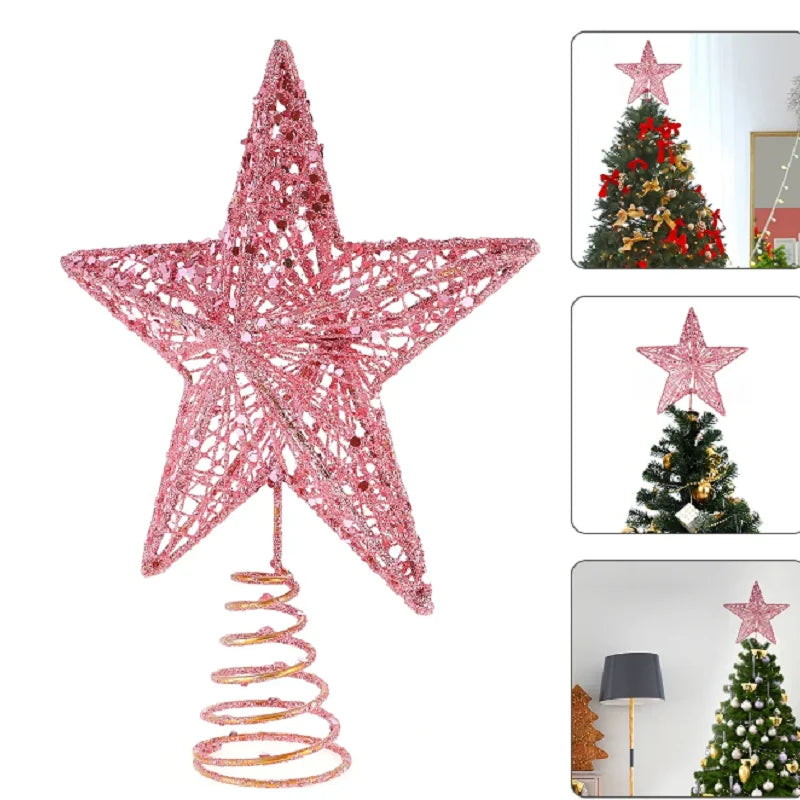 SabbaVie™ Sparkling Pink LED Star Ornament