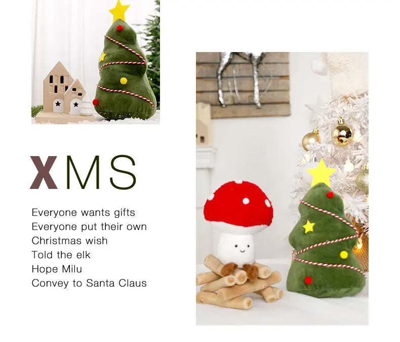 SabbaVie™ Plush Christmas Wreath & Tree Cake Dolls – Festive Holiday Home Décor 2026