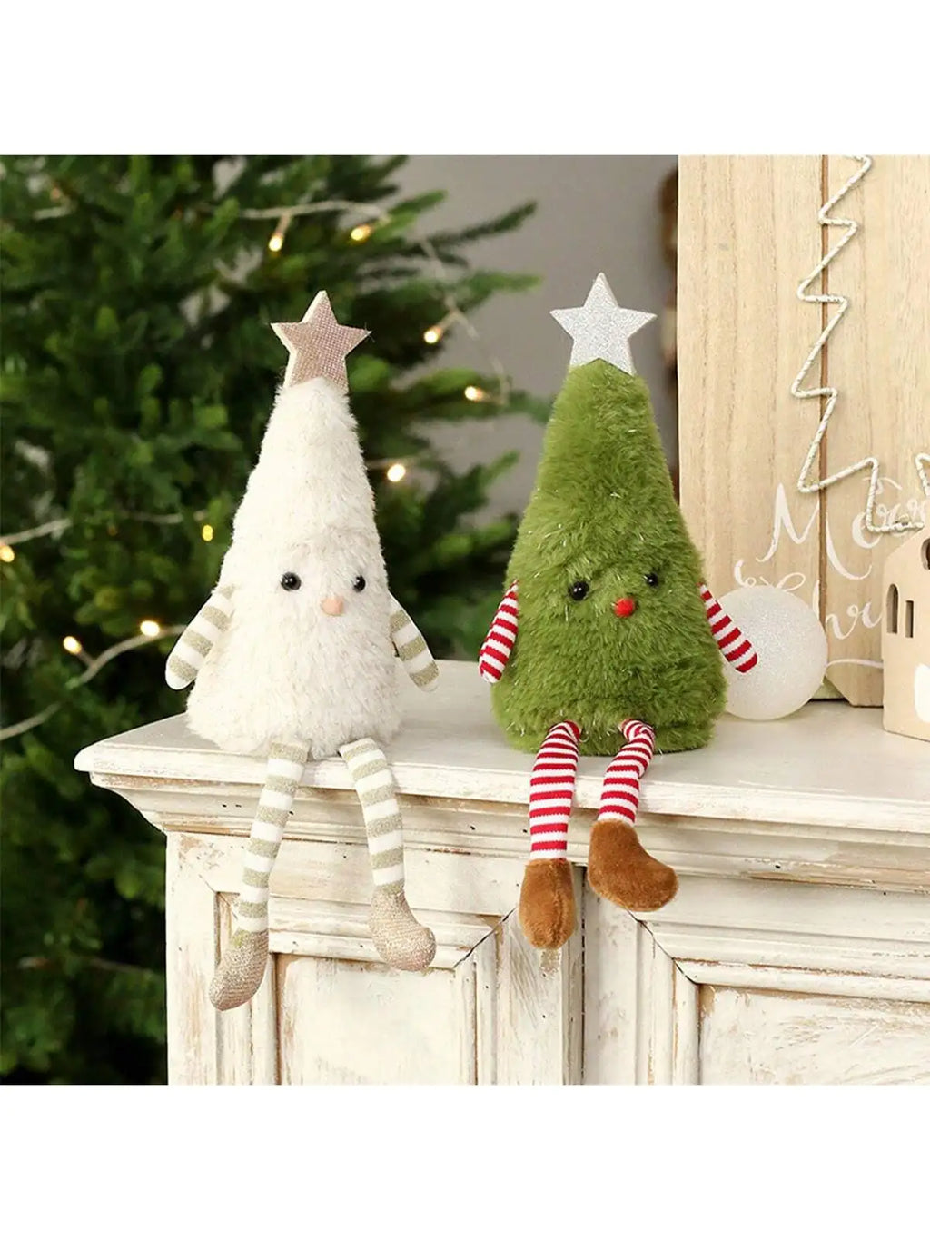 SabbaVie™ Cute Plush Christmas Tree & Snowman Dolls – Festive Home & Party Decoration 2026