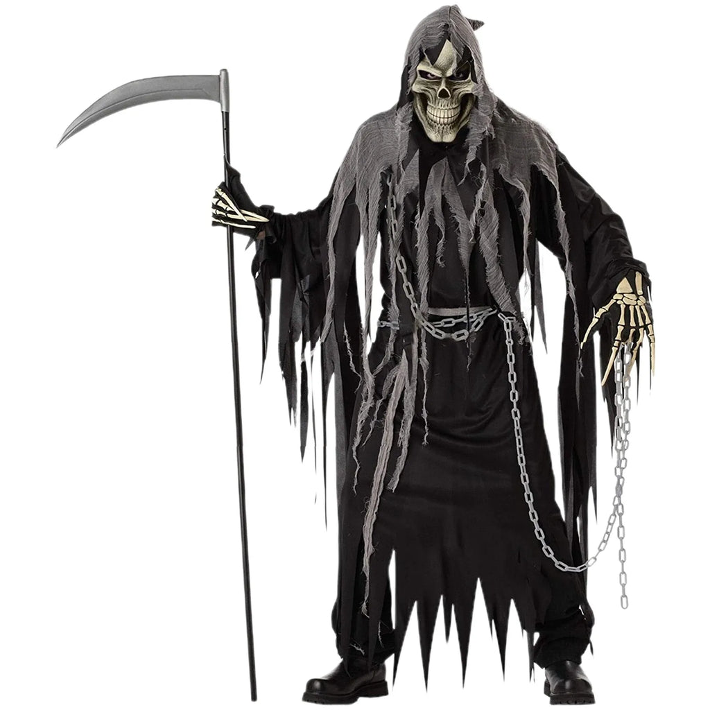 SabbaVie™ Skeleton Ghost Costume – Scary Halloween Robe