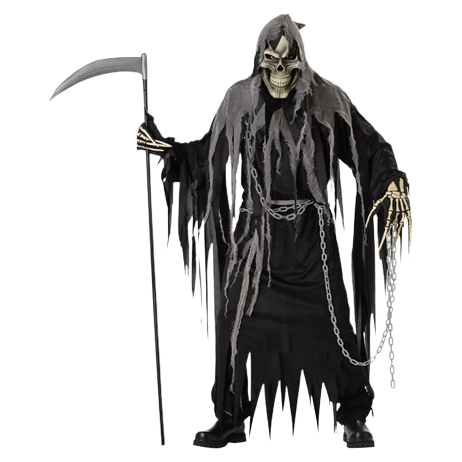 SabbaVie™ Skeleton Ghost Costume – Scary Halloween Robe