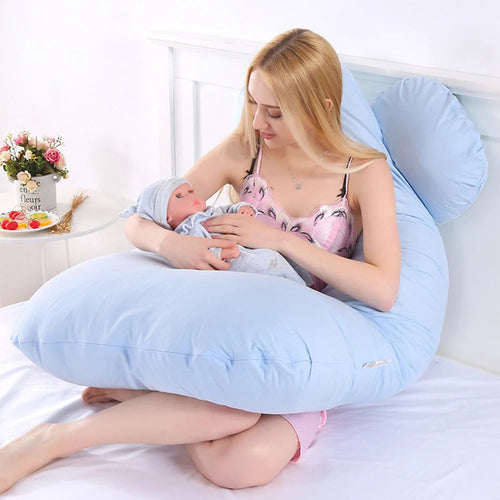 U-Shaped Pillow Cover Full Body Support U-Shaped Pillow Cotton | SabbaVie™
