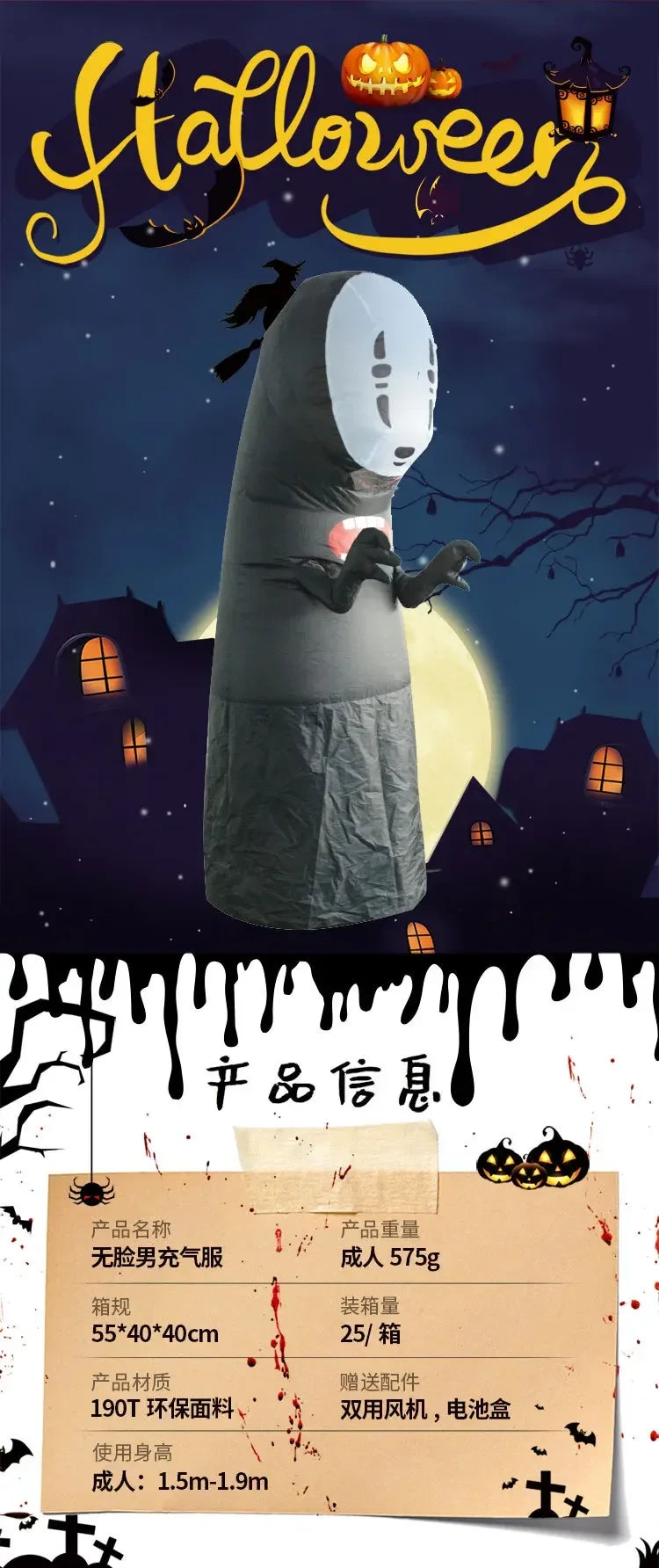 SabbaVie™ Inflatable Ghost Costume – Spooky Blow-Up Halloween Suit