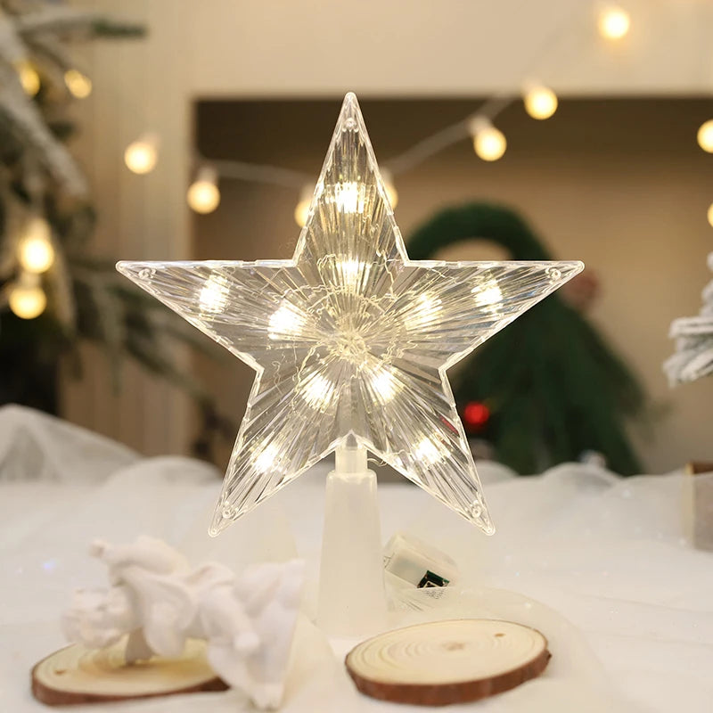 SabbaVie™ LED Mini Christmas Star Light – 15cm Holiday Table Decor