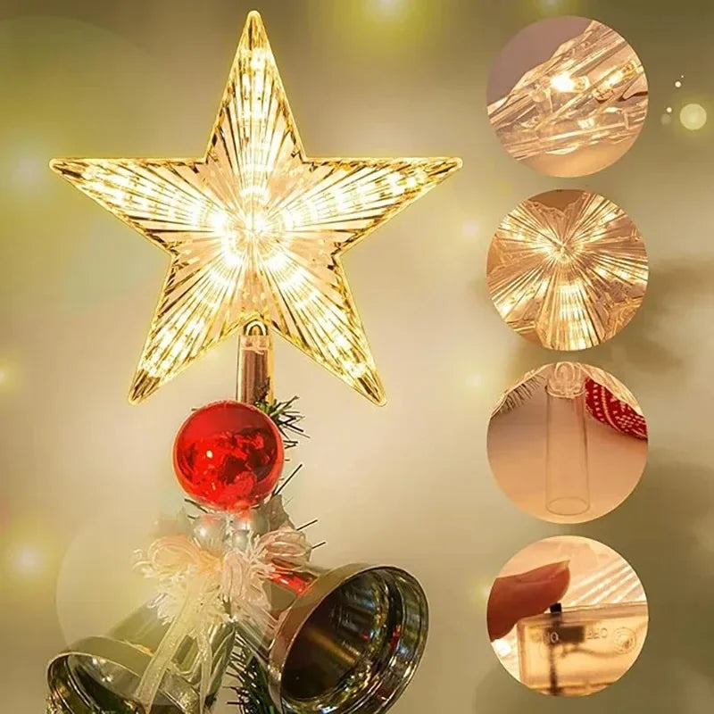 SabbaVie™ LED Mini Christmas Star Light – 15cm Holiday Table Decor