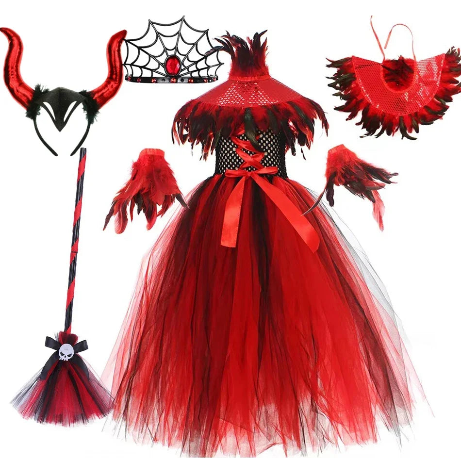 SabbaVie™ Vampire Queen Dress – Gothic Halloween Outfit