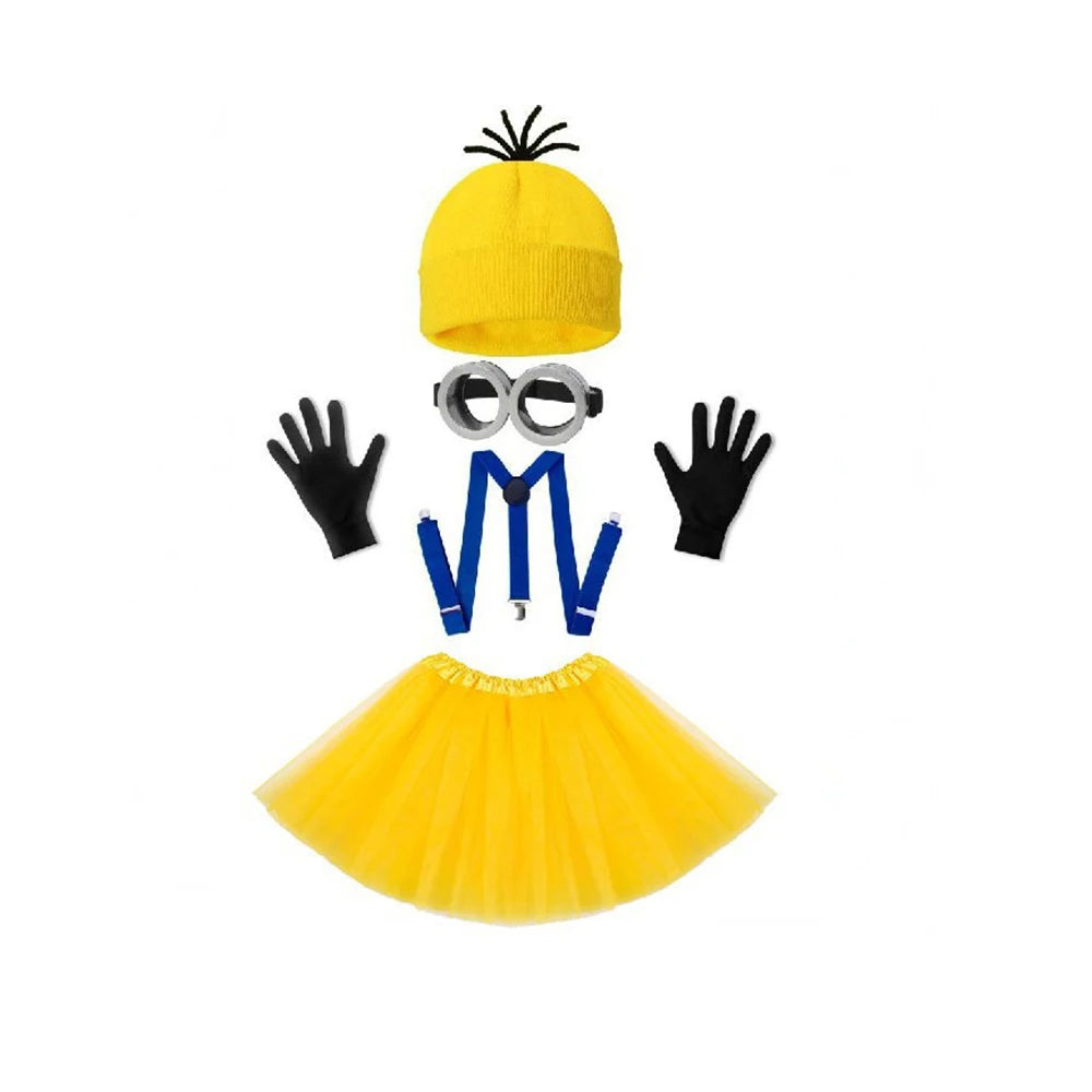 🟡 SabbaVie™ Funny Minions Costume – Family & Group Halloween Outfit