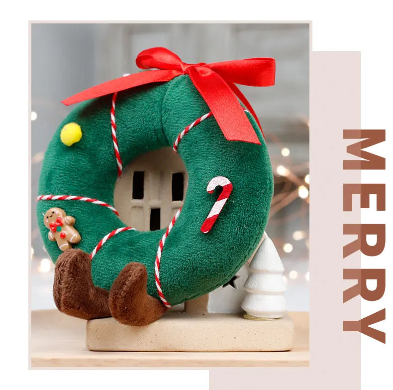 SabbaVie™ Plush Christmas Wreath & Tree Cake Dolls – Festive Holiday Home Décor 2026