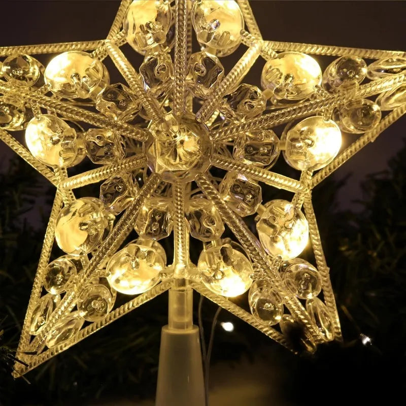 SabbaVie™ LED Mini Christmas Star Light – 15cm Holiday Table Decor