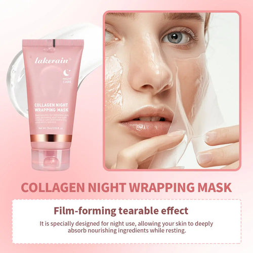 Collagen Jelly Cream – Hydrolyzed Collagen Overnight Facial Mask (Sold by SabbaVie™)