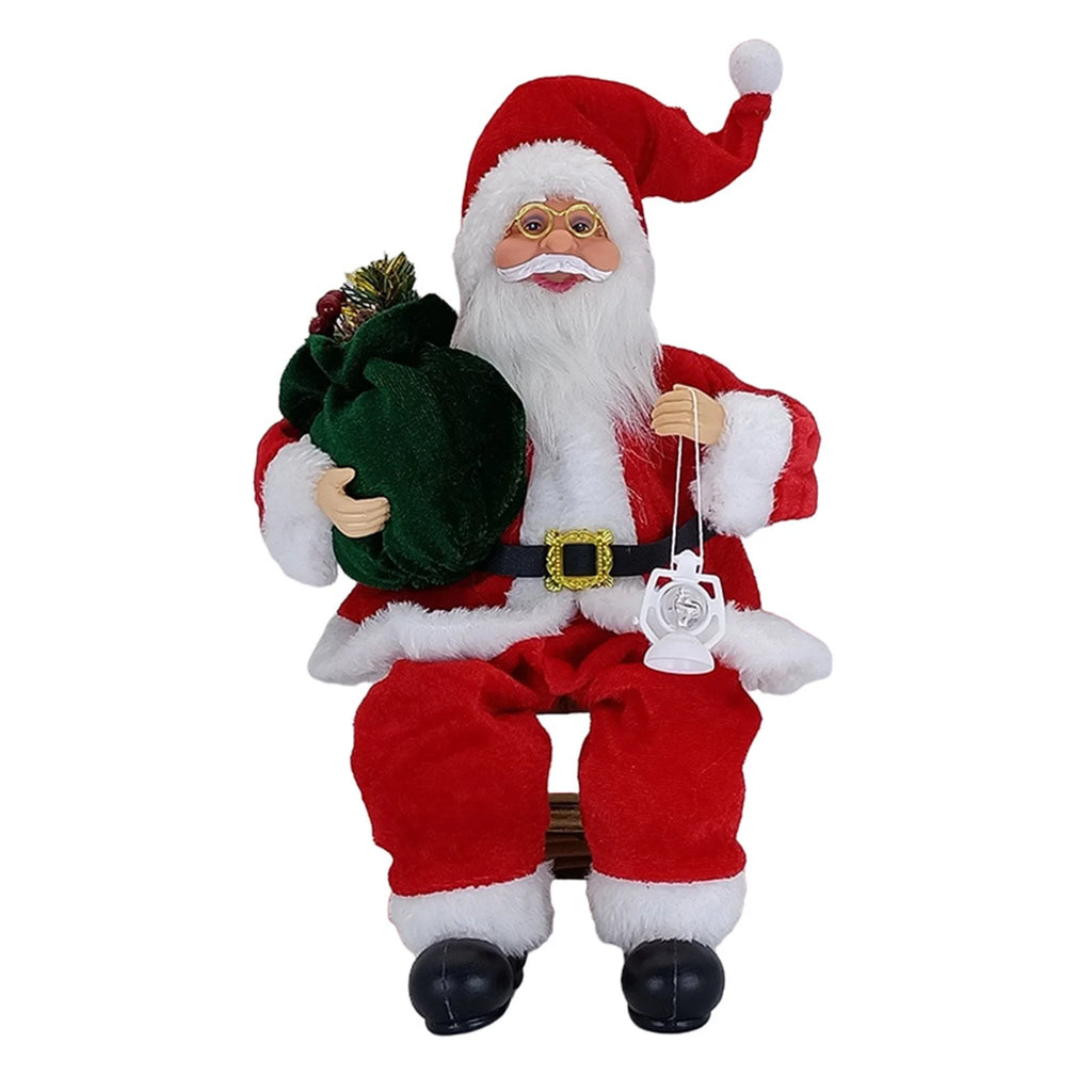 SabbaVie™ Luxury Christmas Standing Santa Figurines – Handcrafted Holiday Décor