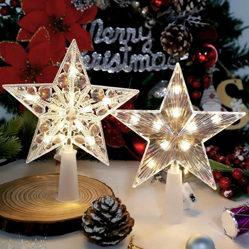 SabbaVie™ LED Mini Christmas Star Light – 15cm Holiday Table Decor