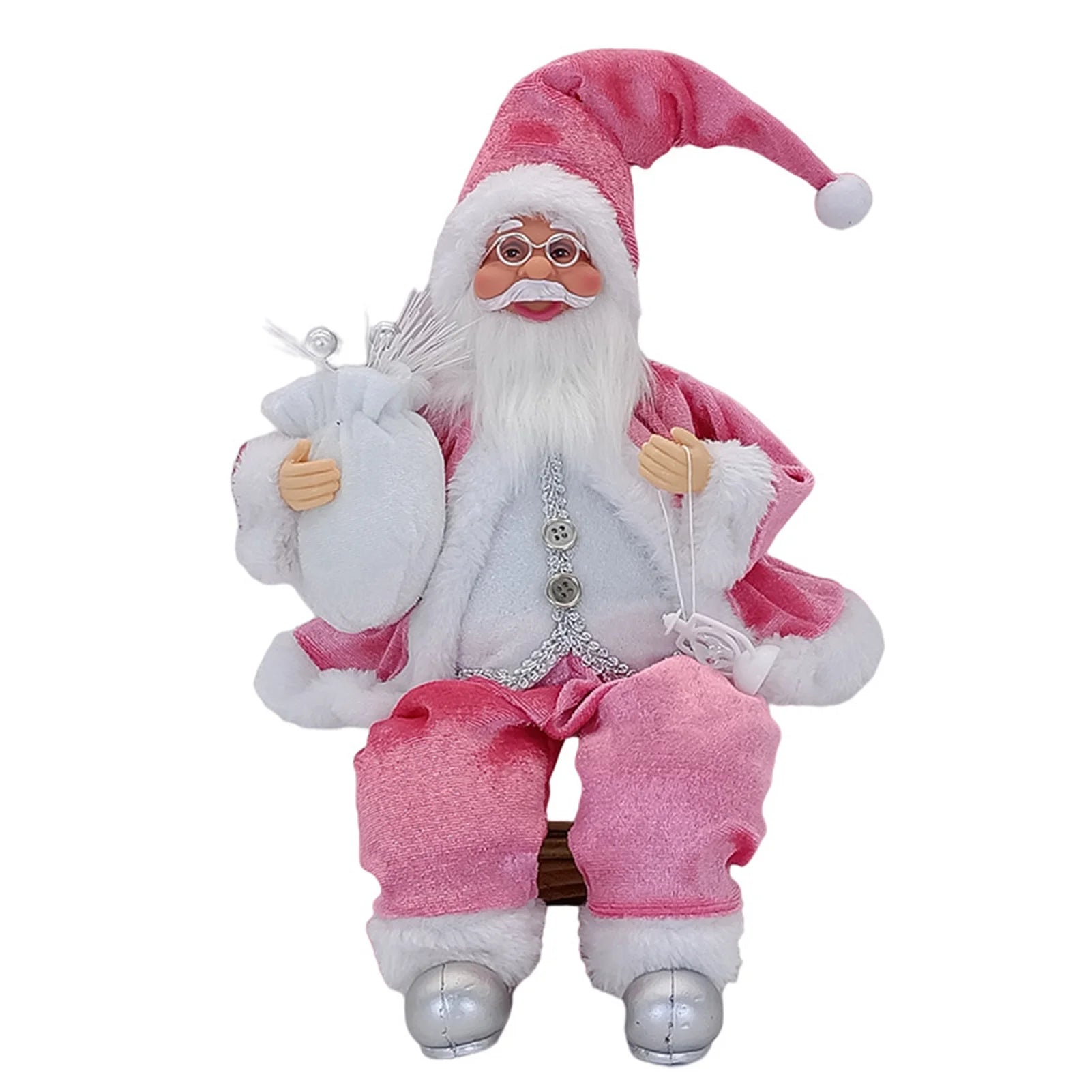 SabbaVie™ Luxury Christmas Standing Santa Figurines – Handcrafted Holiday Décor