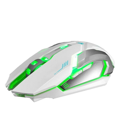 SabbaVie™ Rechargeable Wireless LED Gaming Mouse – Silent Click, 1600DPI Optical Sensor