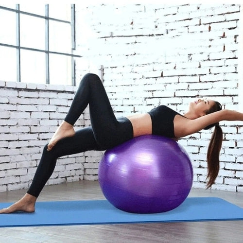 Anti-Burst Yoga Exercise Ball – Core Strength, Pilates & Balance Trainer (Sold by SabbaVie™)