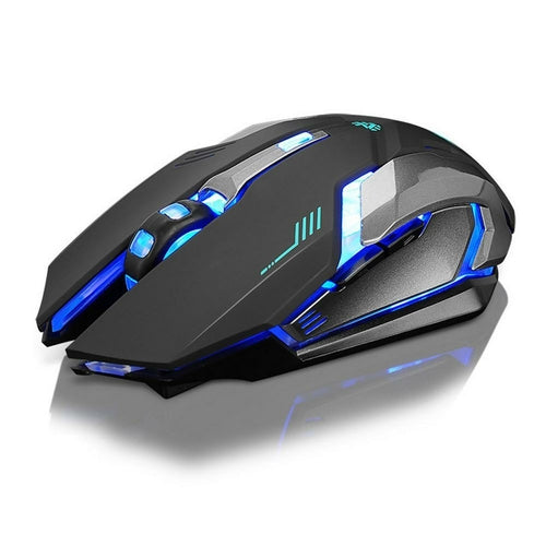 SabbaVie™ Rechargeable Wireless LED Gaming Mouse – Silent Click, 1600DPI Optical Sensor
