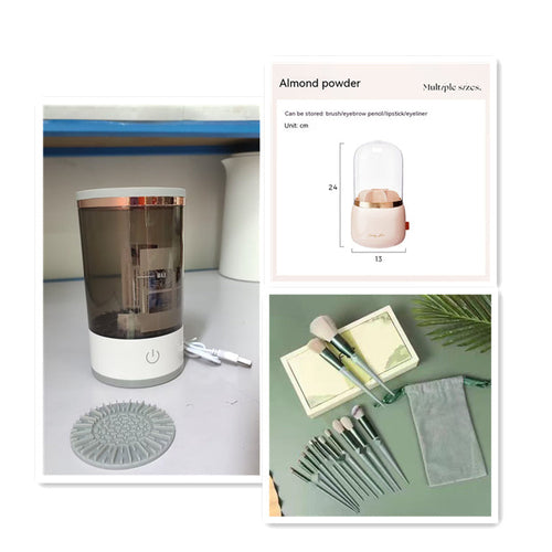Electric Makeup Brush Cleaner & Dryer – Automatic USB Cleaning Machine (Sold by SabbaVie™)