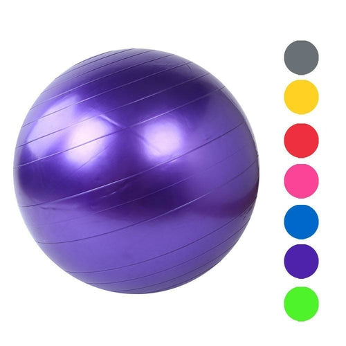 Anti-Burst Yoga Exercise Ball – Core Strength, Pilates & Balance Trainer (Sold by SabbaVie™)